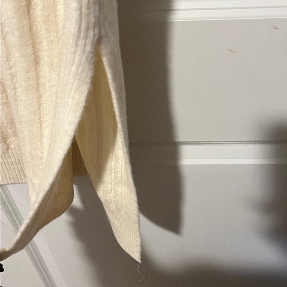 H&M Cream Ribbed Midi Dress - Picture 2 of 3